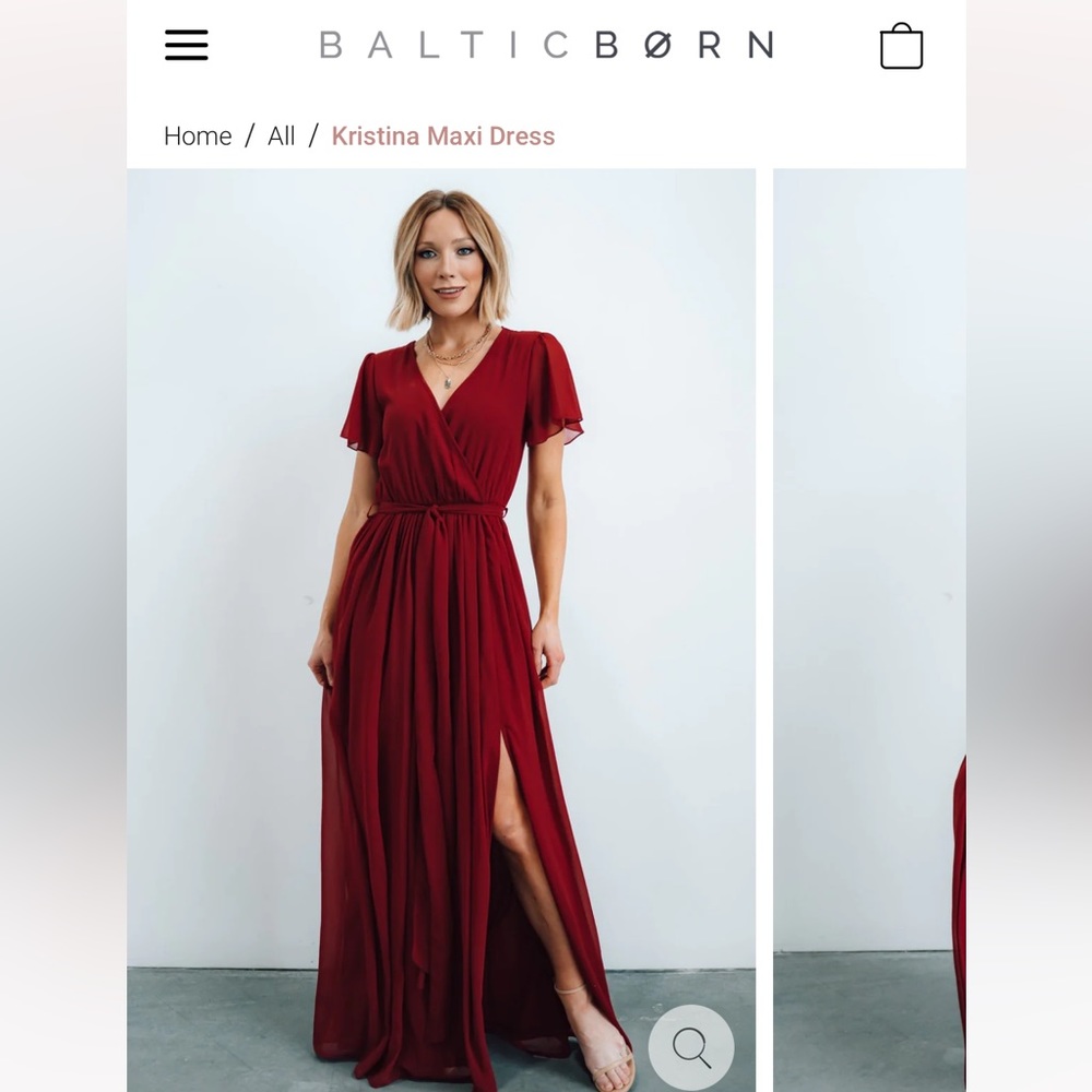 Baltic Born Burgundy Maxi Dress